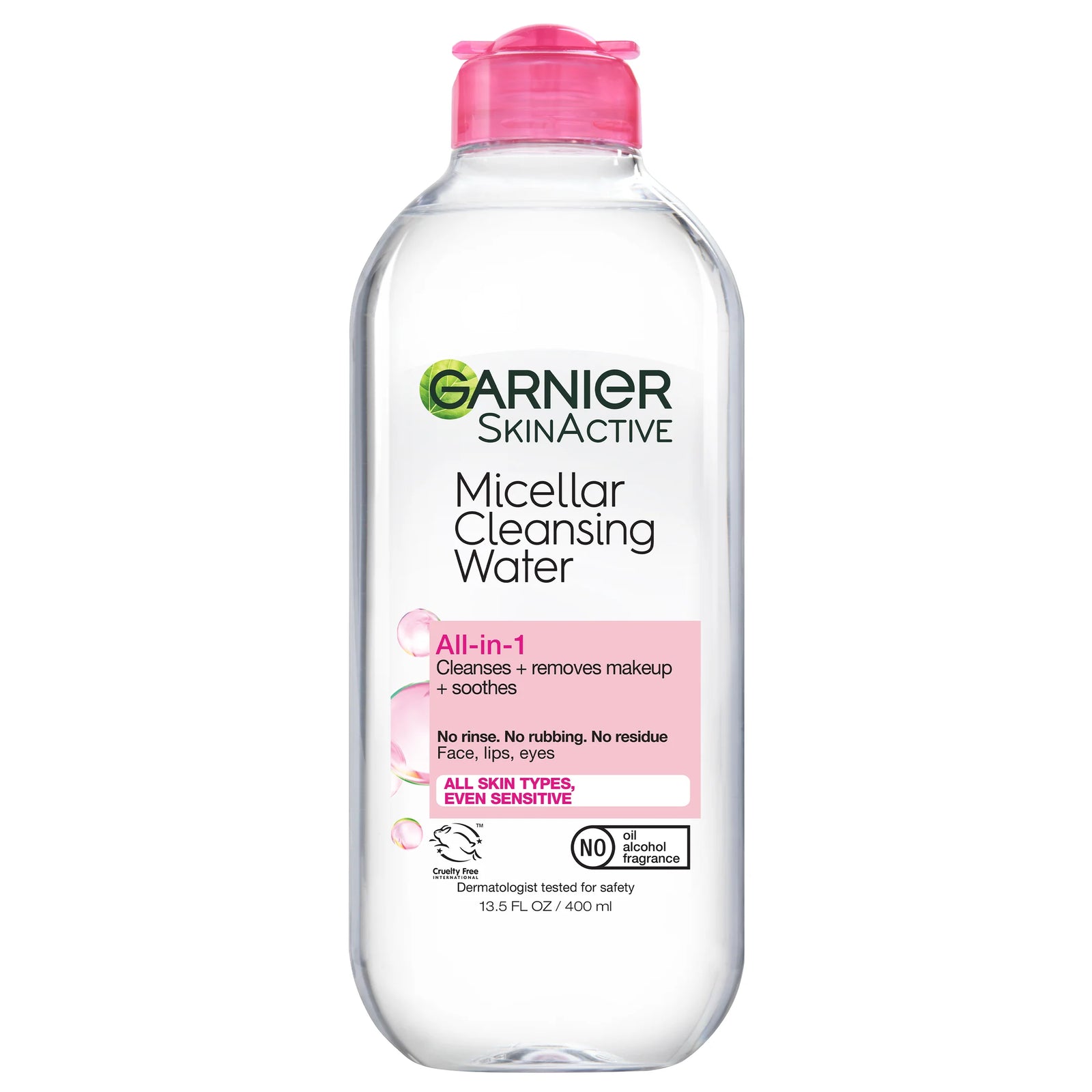 Micellar Cleansing Water 400ML Pink Feature Only 13.5 Fl Oz