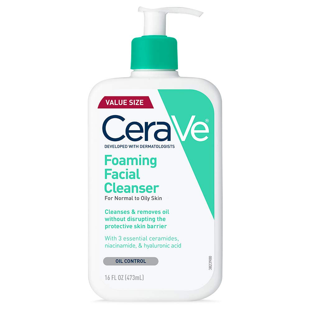 Foaming Facial Cleanser for Oily Skin, 16 Fl Oz, Fragrance Free