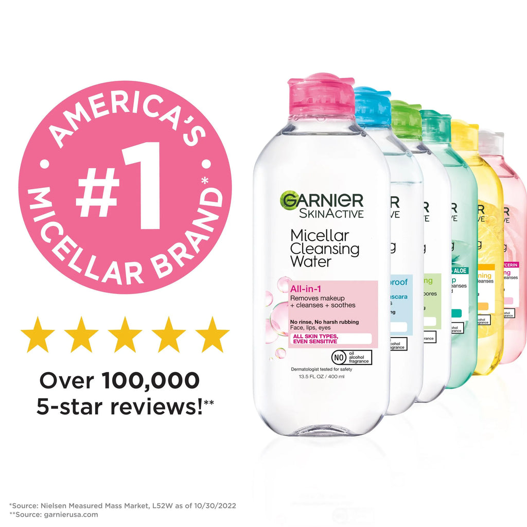 Micellar Cleansing Water 400ML Pink Feature Only 13.5 Fl Oz